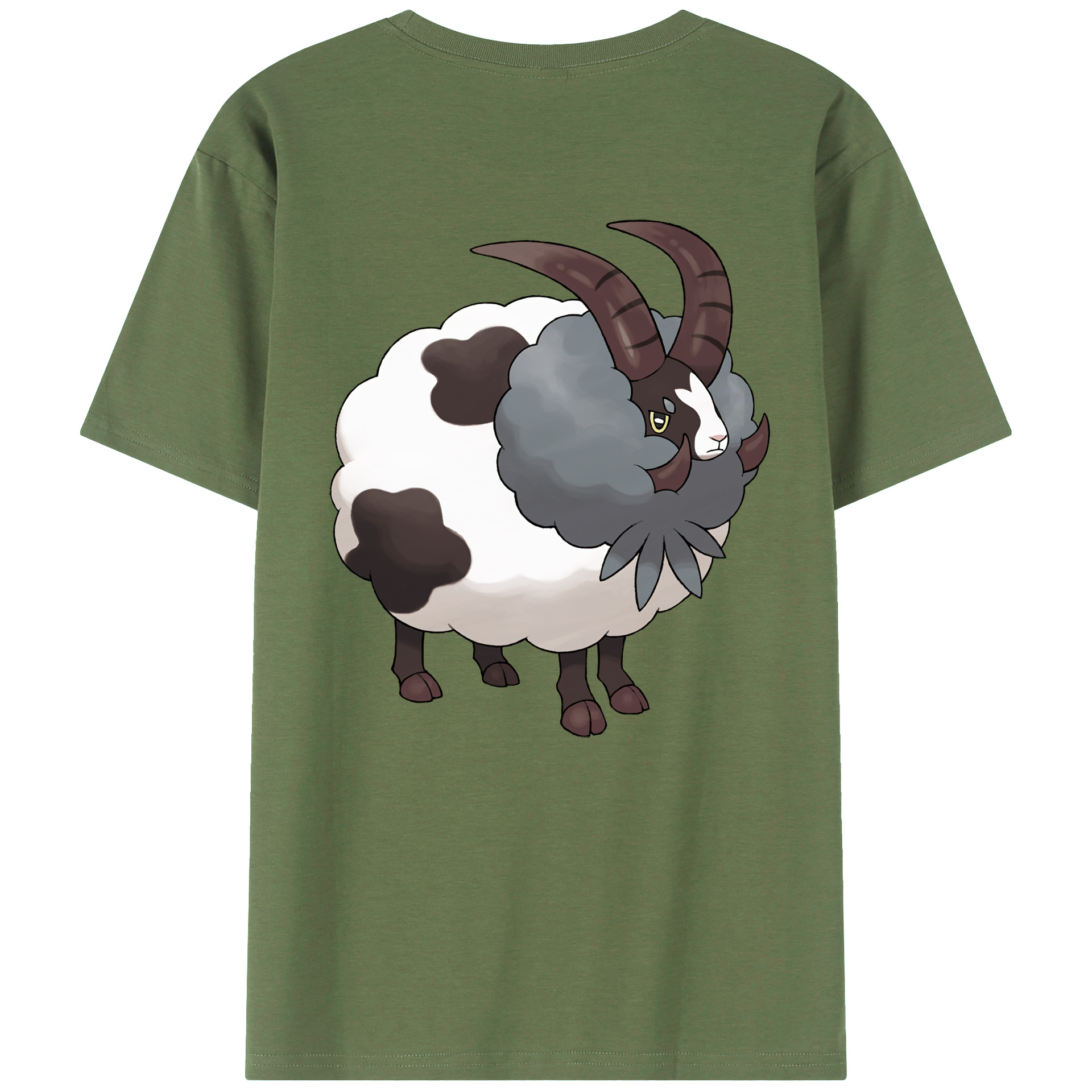 （画像用） ポケットモンスター Pokémon 綿100％ メンズ半袖Tシャツ（バックプリント） 通気性
